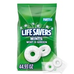 LIFE SAVERS Wint-O-Green Summer Candy Individually Wrapped Hard Mints, Party Size, 2.8 LB Bulk Bag - Image 2