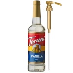 Torani Coffee Syrup, Vanilla Flavored Syrup for Drinks, Pump Included, 25.4 Fl Oz - Image 2