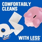 Scott ComfortPlus Toilet Paper, 12 Triple Rolls, 231 Sheets per Roll, Septic-Safe, 1-Ply Toilet Tissue - Image 6