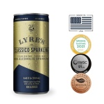 Lyre’s Classico 4-Pack, Non Alcoholic Sparkling Wine, Zero Proof Prosecco Alternative, Alcohol Free Drinks, Canned Mocktails, Ready to Drink, 45 Calories per Serve (8.45 Fl Oz x 4) - Image 3