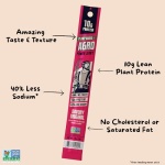 AGRO POWER Vegan Jerky Sticks, 10g Protein per Stick, Savory Original Plant-Based, 7 Stick Bag, Non-GMO, 40% Less Sodium, Zero Cholesterol, Meat Alternative, High Protein Snack for Lunch, On-the Go Fuel - Image 4