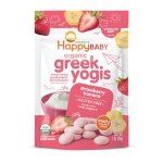 Happy Baby Organics Baby Snacks, Greek Yogis, Freeze Dried Yogurt & Fruit Snacks, Gluten Free Snack for Babies 9+ Months, Strawberry & Banana, 1 Ounce - Image 2