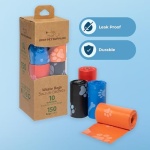 Best Pet Supplies Dog Poop Bags for Waste Refuse Cleanup, Doggy Roll Replacements for Outdoor Puppy Walking and Travel, Leak Proof and Tear Resistant, Thick Plastic - Assorted, 150 Bags - Image 4