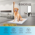 COCOYO Best Value 22"x22" Dog Training Pads 50 Count | Dog Pee Pads | Super Absorbent Puppy Pads,White - Image 4