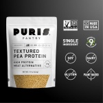 PURIS Pantry Textured Pea Protein, Unflavored Meatless Vegetable Crumbles, Shelf-Stable, Soy & Gluten Free, 21g of Protein, Plant-Based Vegan Meat Substitute, Equivalent to 1.5 Pounds Ground Beef - Image 4
