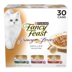 Purina Fancy Feast Gravy Lovers Poultry and Beef Grilled Gourmet Wet Cat Food Variety Pack - (Pack of 30) 3 oz. Cans - Image 2