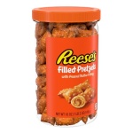 Reese's Filled Pretzels, Peanut Butter Pretzel Nuggets, Crunchy, Ready to Eat, Sweet and Salty Snack, 18oz Jar - Image 2