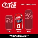 Coca-Cola Fridge Pack Soda Soft Drink, 12 fl oz Cans, 12 Pack - Classic Cola Soda Cans - Image 4