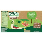 GoGo squeeZ No Sugar Added Organic Applesauce and Fruit Puree, Apple Apple, 3.2 oz Pouches (Pack of 12), Fruit Snacks for Kids, Gluten Free, Nut Free, Recloseable Cap, BPA Free - Image 3