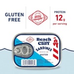Beach Cliff Sardines in Water, 3.75 oz Can (Pack of 12) - Wild Caught Sardines - 12g Protein per Serving - Gluten Free, Keto Friendly - Image 4