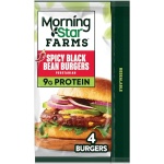 MorningStar Farms Veggie Burgers, Vegetarian Meat, Spicy Black Bean (4 Count) - Image 2