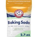 ARM & HAMMER Baking Soda, Multi-Purpose 100% Pure Sodium Bicarbonate Powder for Cooking, Baking, Cleaning, Laundry, Deodorizing, DIY & More, 2.7 Lbs - Image 2