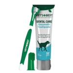 Vet's Best Dog Toothpaste & Dog Toothbrush, Dental Kit, Plaque Remover for Teeth, Whitens Teeth, Freshens Canine Breath, Veterinarian Formula, Finger Toothbrush Included - Image 2