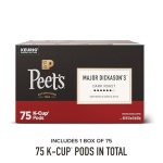 Peet's Coffee, Dark Roast Keurig K-Cup Pods, 100% Arabica Coffee - Major Dickason's Blend 75 Count (1 Box of 75 Pods) - Image 4