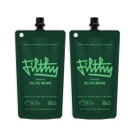Filthy Olive Brine, Premium Cocktail Mixer, Filtered for Dirty Martinis, Olive Juice for Cocktails Made from Naturally Cured Olives, Non-Alcoholic, Non-GMO, Gluten Free, 8 Oz Pouch, 2 Pack - Image 2