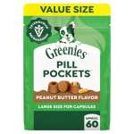 Greenies Pill Pockets for Dogs Large Size, Dog Treat Pouch for Capsule Medication, Peanut Butter Flavor, 15.8 oz. Pouch - Image 2