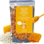Mochi Rice Nuggets – Japanese Rice Crackers, Rice Crispy Treats, Japanese Snacks, No MSG, No Artificial Colors or Preservatives, Made in Japan, arare rice crackers, Honey Glazed 4.9oz (140g) - Image 2