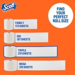 Scott ComfortPlus Toilet Paper, 12 Triple Rolls, 231 Sheets per Roll, Septic-Safe, 1-Ply Toilet Tissue - Image 7