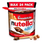 Nutella & GO! Chocolate Hazelnut Spread with Cocoa + Breadsticks, 24 Bulk Snack Packs, 1.8 oz Each - Image 2