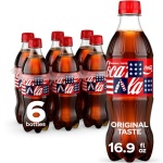 Coca-Cola Soda Soft Drink Bottles, 16.9 fl oz, 6 Pack - Image 2