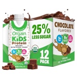 Orgain Organic Kids Nutritional Protein Shake, Chocolate, Healthy Kids Snacks, 8g Dairy Protein, 3g Fiber, 22 Vitamins & Minerals, No Soy Ingredients, Gluten Free, Non-GMO, 8.25 Fl Oz (Pack of 12) - Image 2