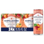 Sanpellegrino Zero Grams Added Sugar Italian Sparkling Drinks, Sparkling Peach Clementine Beverage, 11.15 Fl Oz (Pack of 24) - Image 2