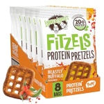 Lenny & Larry's FITZELS Protein Pretzels [Beastly Buffalo] – 8 x 3oz Bags of High Protein Snacks with 20g Plant Based Protein – Vegan Snack – Incredibly Tasty with Salty Crunch - Image 2