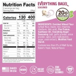 Lenny & Larry's FITZELS Protein Pretzels (Everything Bagel) 8 Individual Bags 3 oz Each – High Protein Snacks with 20g of Plant Based Protein – Healthy Vegan Pretzels – Delicious Salty Taste - Image 3