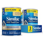 Similac 360 Total Care Infant Formula, Has 5 HMO Prebiotics, Our Closest Prebiotic Blend to Breast Milk, Non-GMO, Baby Formula Powder, 36-oz Value Can, Pack of 3 - Image 2