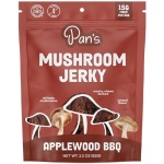 Pan's Mushroom Jerky, Organic, Vegan Snacks, Dried Mushrooms Shitake, Plant based Jerky, Meatless Jerky, Gluten Free, High in Fiber, with Applewood BBQ flavor (2.2 Ounce, Pack of 1) - Image 2