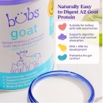 Bubs Whole Goat Milk Formula with Iron, Goat Milk-Based Powder, for Infants 0-12 Months, Made with Non-GMO Goat Milk, 20 oz - Image 3