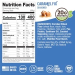 Lenny & Larry's FITZELS Protein Pretzels [Caramel Fix] – 8 x 3oz Bags of High Protein Snacks with 20g Plant Based Protein – Vegan Snack – Incredibly Tasty with Salty Crunch - Image 3