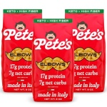 Low Carb, Protein Pasta | Elbow Macaroni with 17g Protein, 7g Carbs | Healthy, Keto Pasta Made in Italy | 3-Pack, 8oz - Pete’s Pasta - Image 2