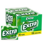 Extra Gum Spearmint Sugarfree Gum Bulk, Individually Wrapped, Perfect for Long Lasting Fresh Breath at School, Work & Travel 15 Count, Pack of 10 - Image 2