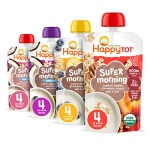 HAPPYTOT Organics Stage 4 Baby Food Pouches, Gluten Free, Super Morning Fruit & Oat Variety Pack Blend 4 Oz (Pack of 16), Amazon Exclusive - Image 2