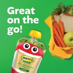 Mott's No Sugar Added Applesauce Variety Pack, 4 Flavors – Apple, Strawberry, Cinnamon & Blueberry, Made from Real Fruit, No Artificial Flavors, 3.2 Clear Pouches, 20 Pack - Image 7