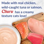 INABA Churu Cat Treats, Lickable, Squeezable Creamy Purée Cat Treat with Green Tea Extract & Taurine, 0.5 Ounces Each Tube, 50 Tubes, Tuna & Chicken Variety - Image 3