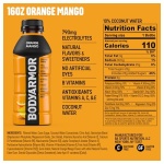 BODYARMOR Sports Drink, Orange Mango, Electrolyte Drink Hydration, 16 Fl Oz Bottles (12 Pack), Flavored Coconut Water with B Vitamins & Antioxidants - Image 3