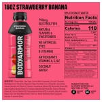 BODYARMOR Sports Drink, Strawberry Banana, Electrolyte Drink Hydration, 16 Fl Oz Bottles (12 Pack), Flavored Coconut Water with B Vitamins & Antioxidants - Image 3
