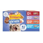 Purina Friskies Wet Cat Food Variety Pack, Shreds With Beef, Turkey and Cheese Dinner, Chicken and Salmon Dinner, and With Ocean Whitefish and Tuna - (Pack of 40) 5.5 oz. Cans - Image 2