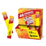 Slim Jim Smoked Meat Sticks, Original Flavor, 6g Protein Per Serving, Snack Size, 0.28 oz. (46 Count) - Image 2