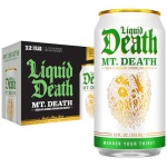 Liquid Death Soda-Flavored Sparkling Water - MT. DEATH, Less Sugar*, Huge Flavor, No Caffeine, No Artificial Sweeteners, 12 Fl Oz (Pack of 12) - Image 2