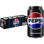 Pepsi Zero Sugar Cola Soda, 12 Fl Oz Cans (Pack of 12) - Image 2