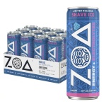 ZOA Sugar Free Energy Drinks with Electrolytes, Shave Ice Blue Raspberry, with Vitamin C, Amino Acids, B-Vitamins, Made with Green Tea Caffeine, 12 oz, 12 Pack - Image 2