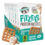 Lenny & Larry's FITZELS Protein Pretzels (Cinnamon Buns) 8 Individual Bags 3 oz Each – High Protein Snacks with 20g of Plant Based Protein – Healthy Vegan Pretzels – Delicious Salty Taste - Image 2