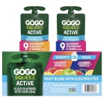 GoGo squeeZ No Sugar Added Active Fruit Blend with Electrolytes| 18-Count Variety Pack | Blueberry Strawberry Lemon & Strawberry Pineapple Orange | Made with Real Fruit and Antioxidants Vitamin A, E, & C - Image 2