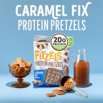 Lenny & Larry's FITZELS Protein Pretzels [Caramel Fix] – 8 x 3oz Bags of High Protein Snacks with 20g Plant Based Protein – Vegan Snack – Incredibly Tasty with Salty Crunch - Image 4