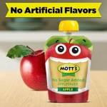 Mott's No Sugar Added Applesauce, Made from Real Fruit, No Artificial Flavors, 3.2 Oz Clear Pouches, 20 Pack - Image 5