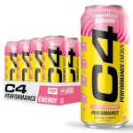C4 Performance Energy Drink | Strawberry Blast | Zero Sugar Carbonated Preworkout Energy | 200mg Caffeine with Beta Alanine | 16 Fl Oz (12 Pack) - Image 2