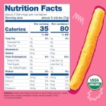 Earth's Best Organic Baby Food, Dissolvable Teething Snack for Babies 6 Months and Older, Strawberry Banana Crunchy Sticks, .56 oz Pack (Pack of 5) - Image 3